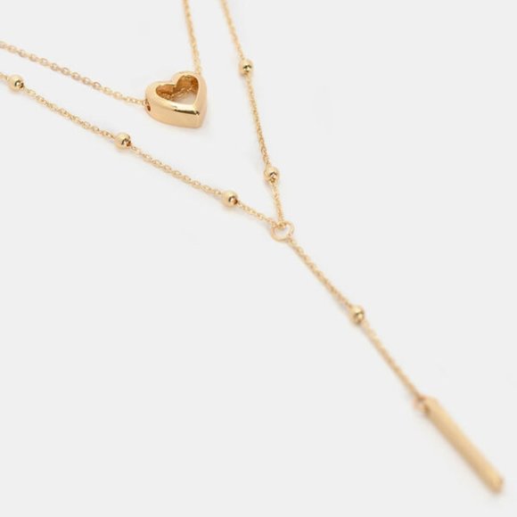 Necklace and jewelry with heart pendant - Picture 1 of 2